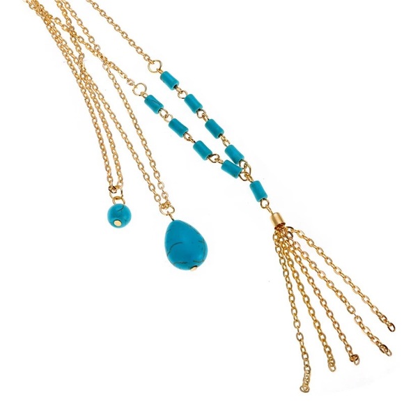 2xHP‼️3/$30 Tassel Boho Multilayer Gold Necklace - Picture 5 of 7
